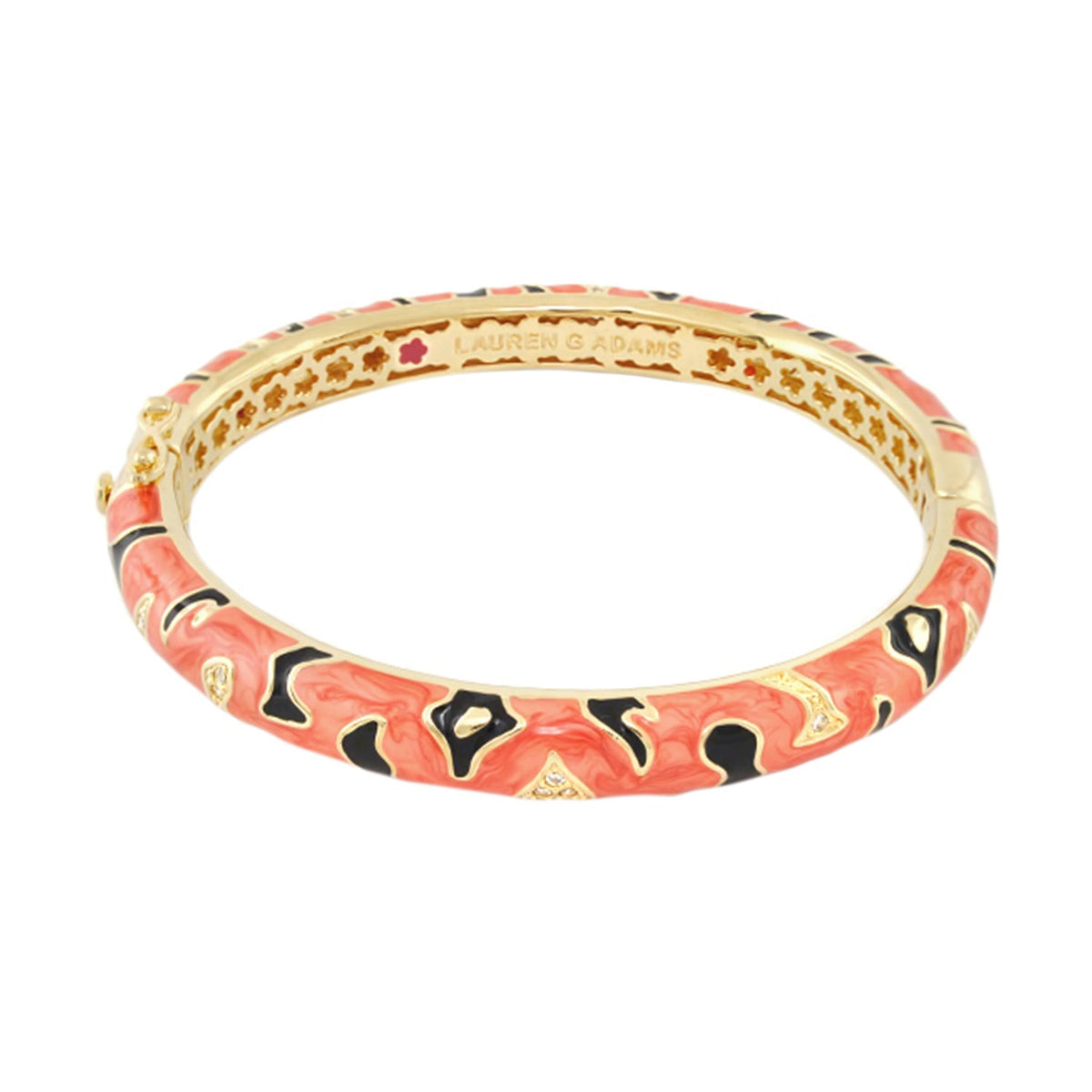 Animal Paradise Bracelet — Tiger Stripe Hinge Bangle