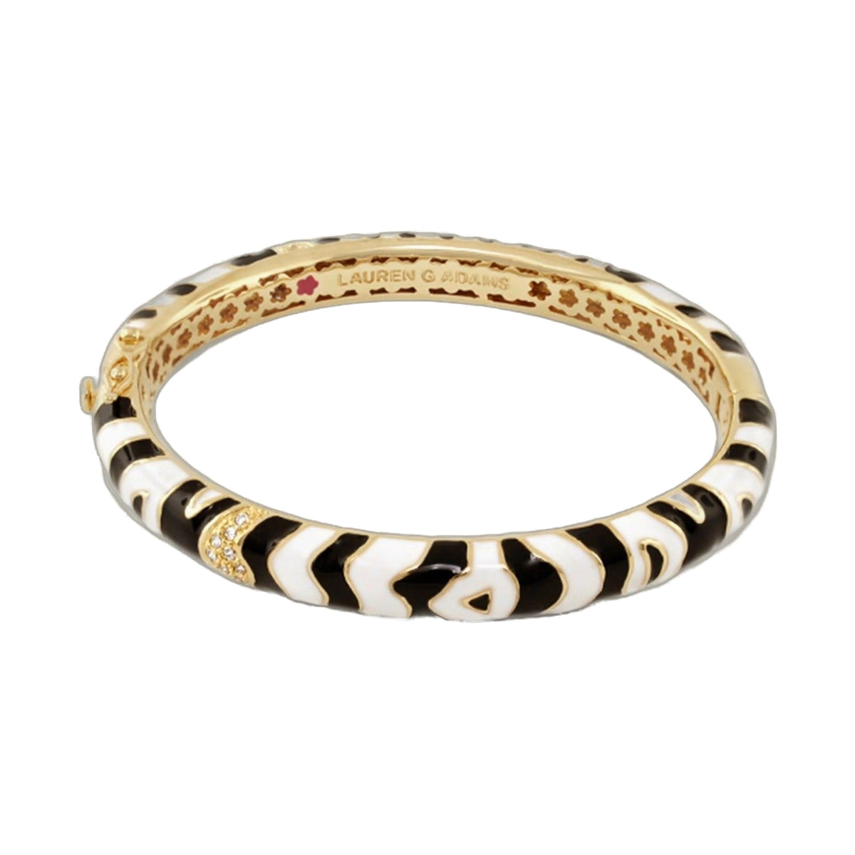 Animal Paradise Bracelet — Zebra Hinge Bangle