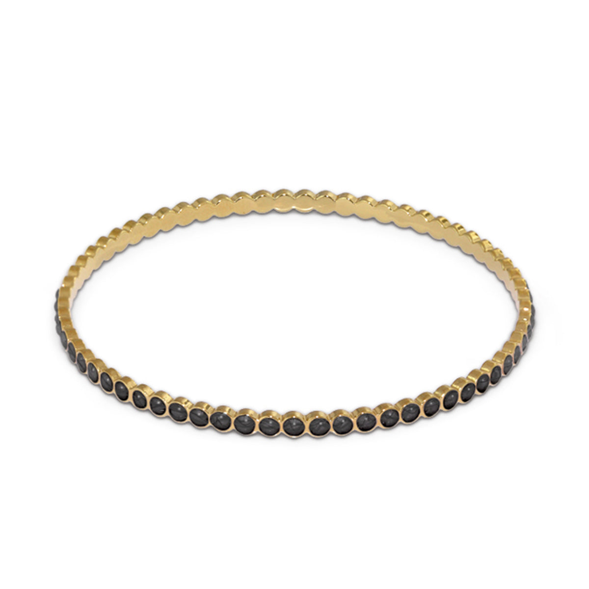 Stackable Enamel Dots Bangle