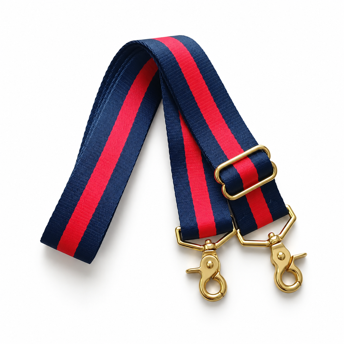 Guitar Strap | Navy + Red Stripe