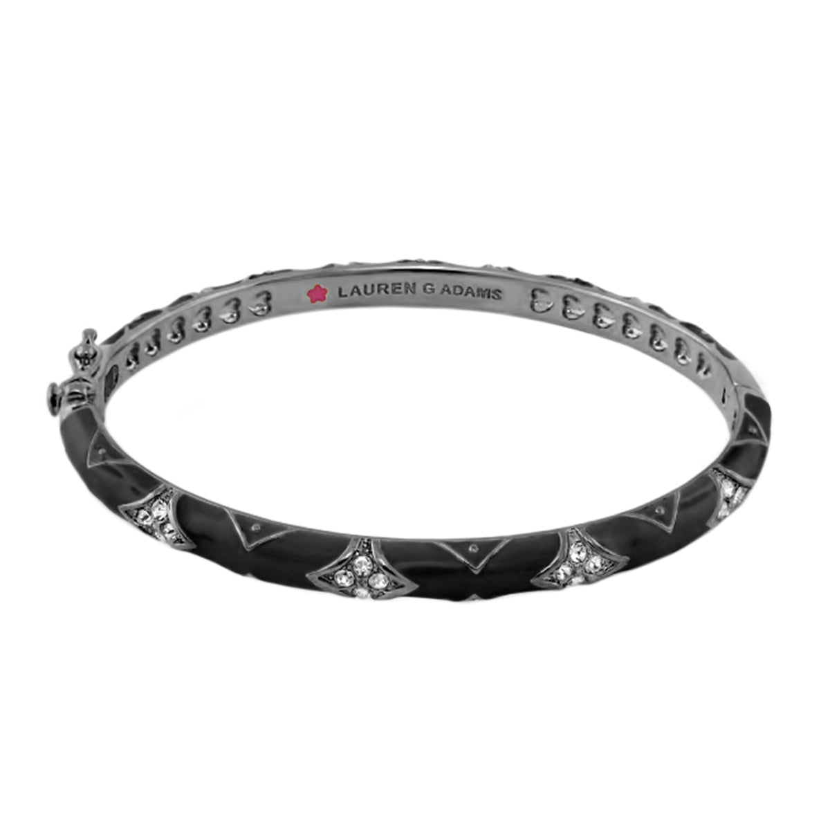 Stackable Fiesta Bangle — Quilted Pavé