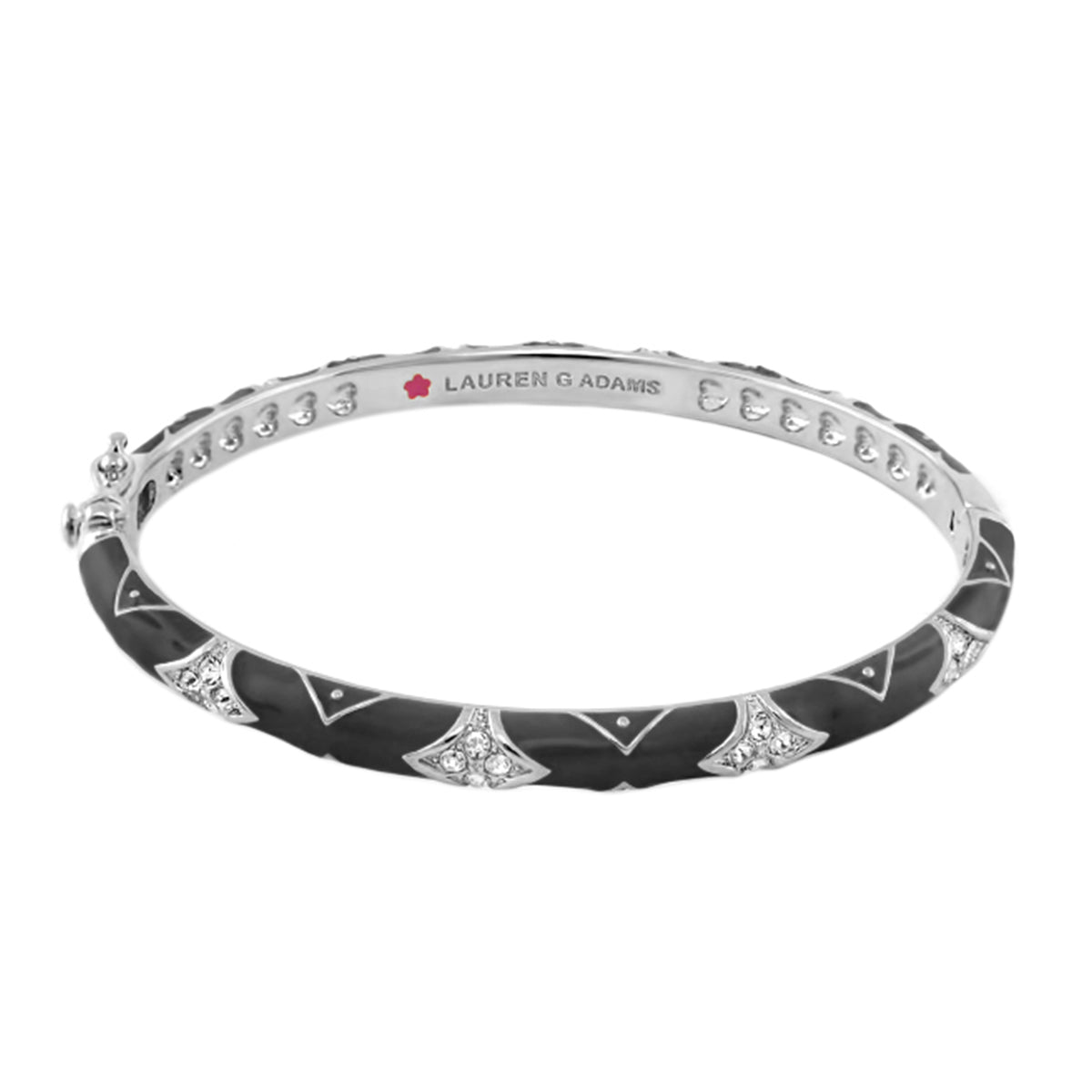 Stackable Fiesta Bangle — Quilted Pavé