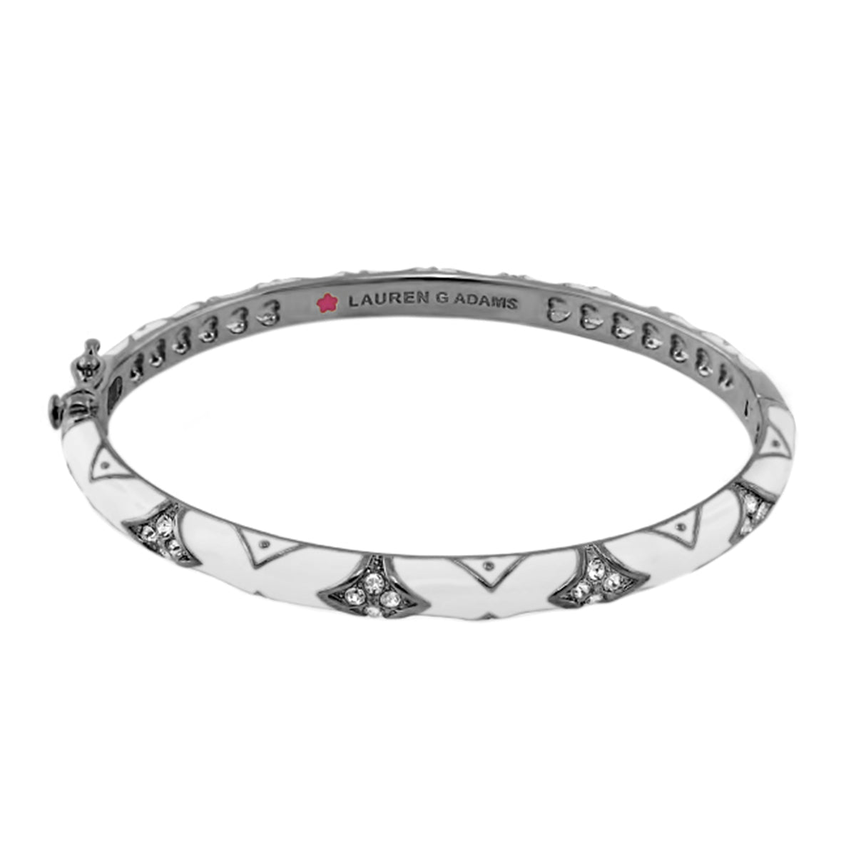Stackable Fiesta Bangle — Quilted Pavé