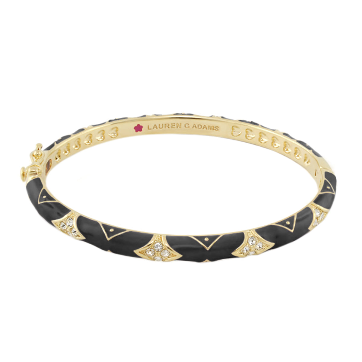 Stackable Fiesta Bangle — Quilted Pavé