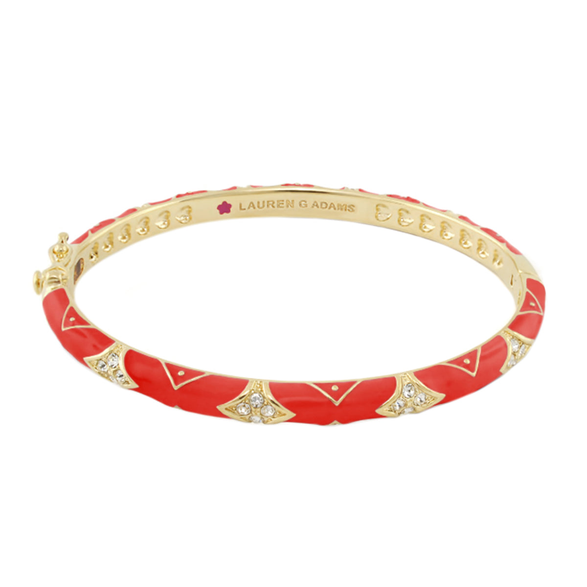 Stackable Fiesta Bangle — Quilted Pavé