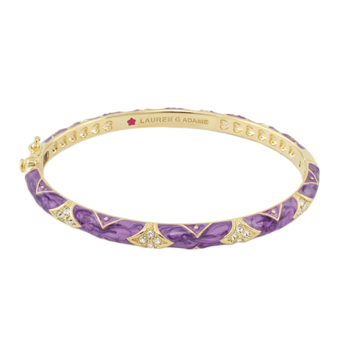 Stackable Fiesta Bangle — Quilted Pavé
