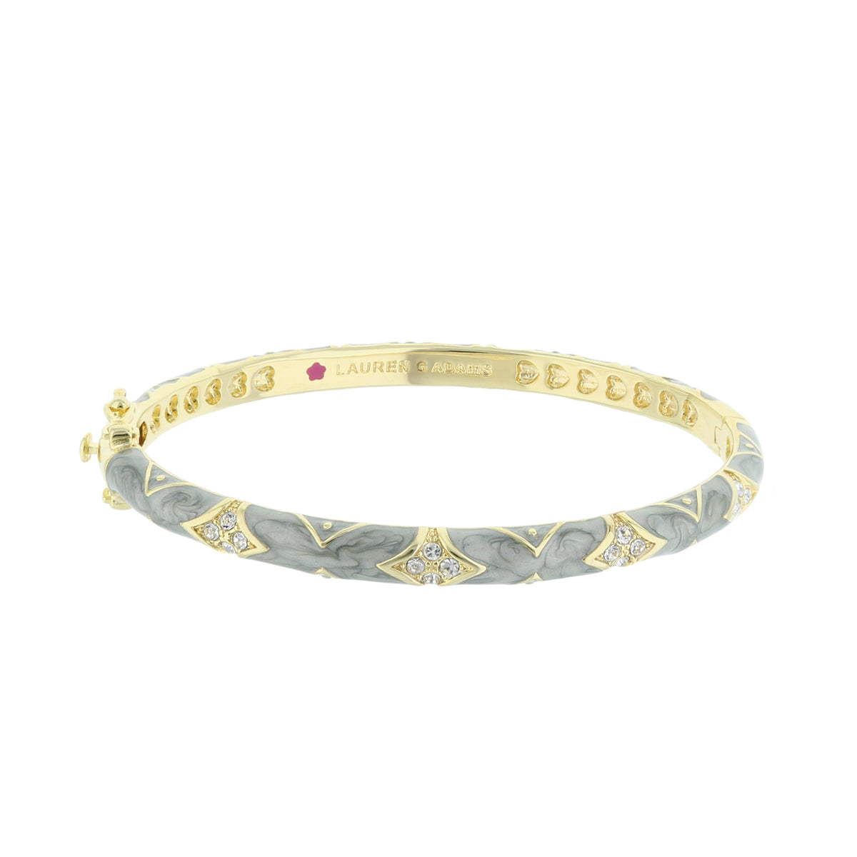 Stackable Fiesta Bangle — Quilted Pavé