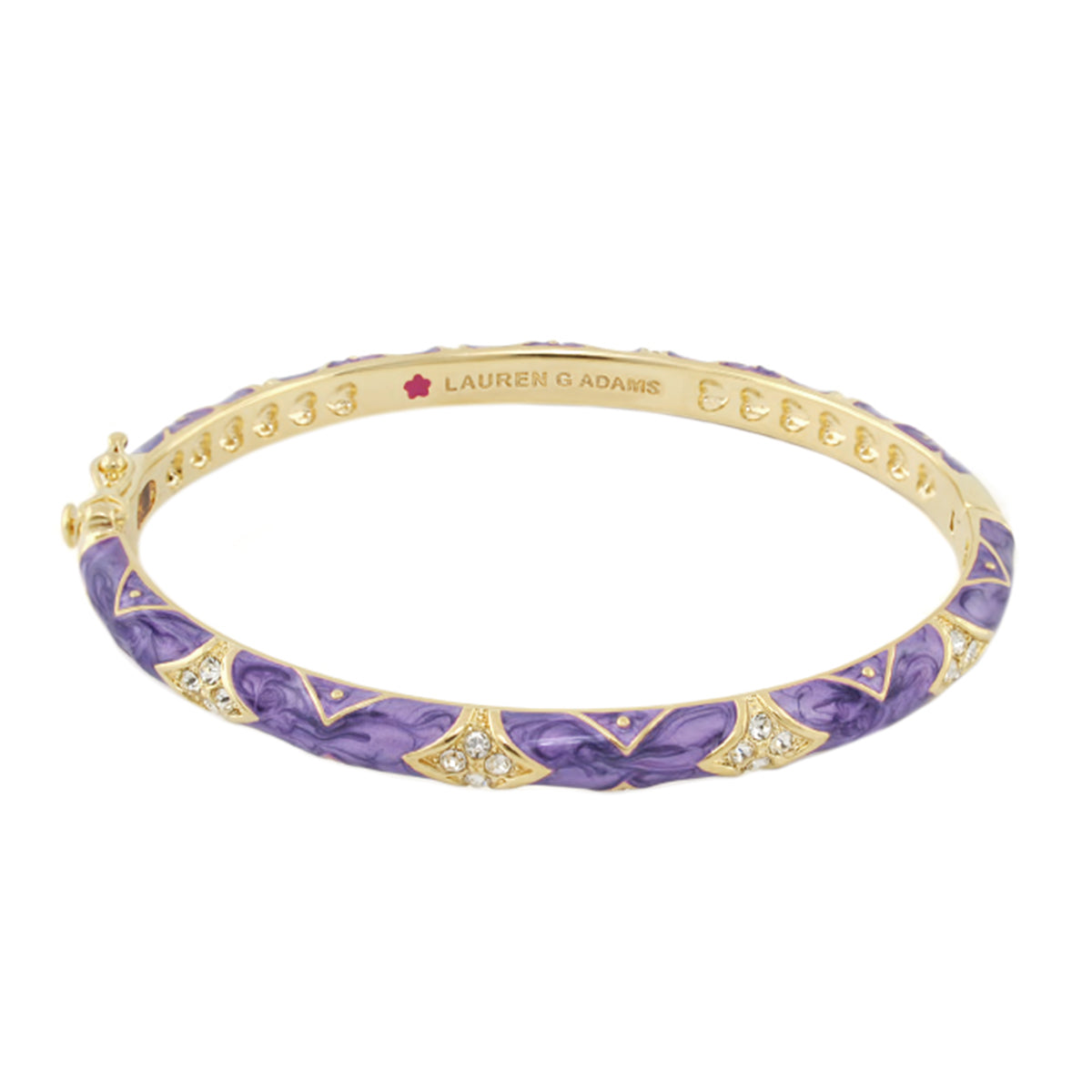 Stackable Fiesta Bangle — Quilted Pavé