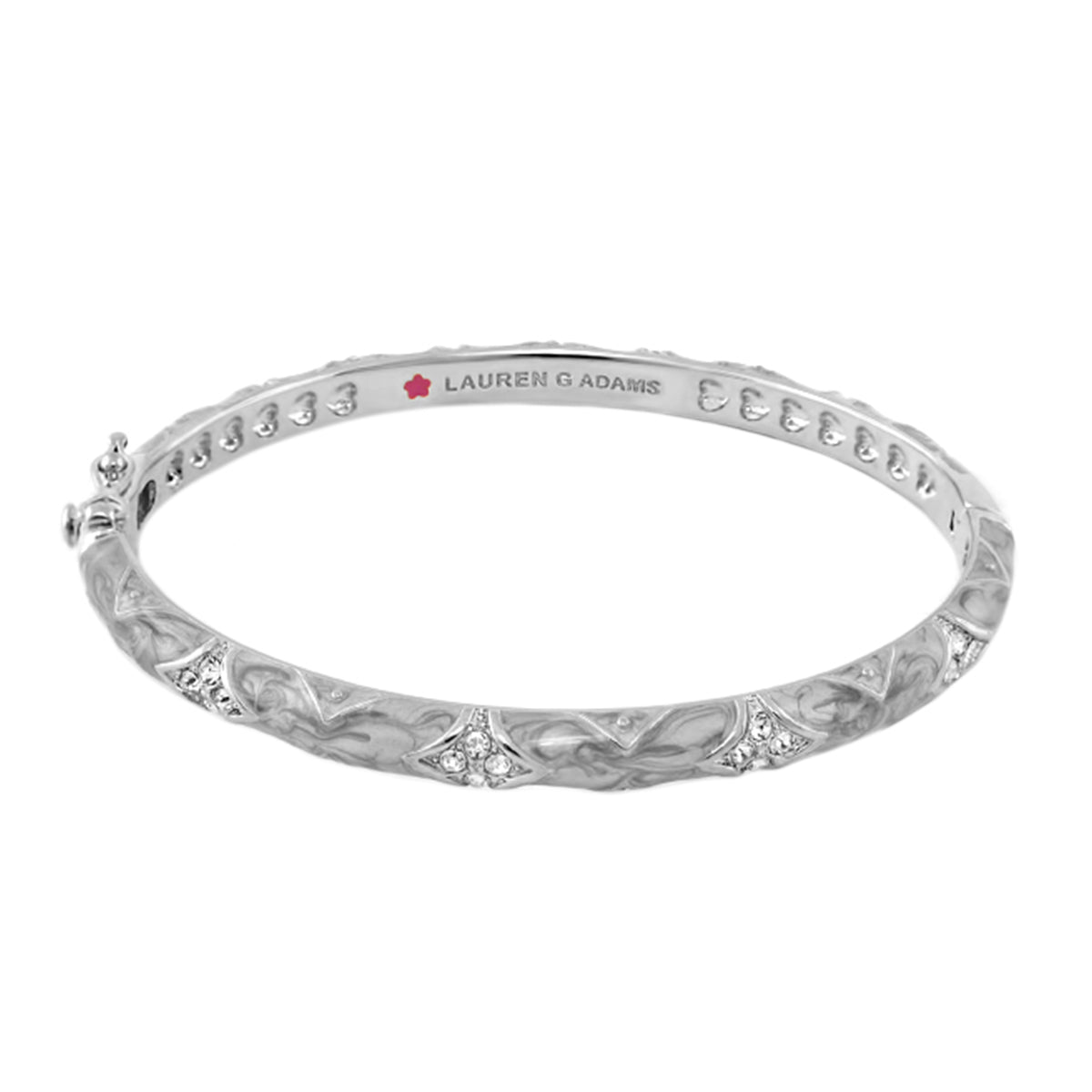 Stackable Fiesta Bangle — Quilted Pavé