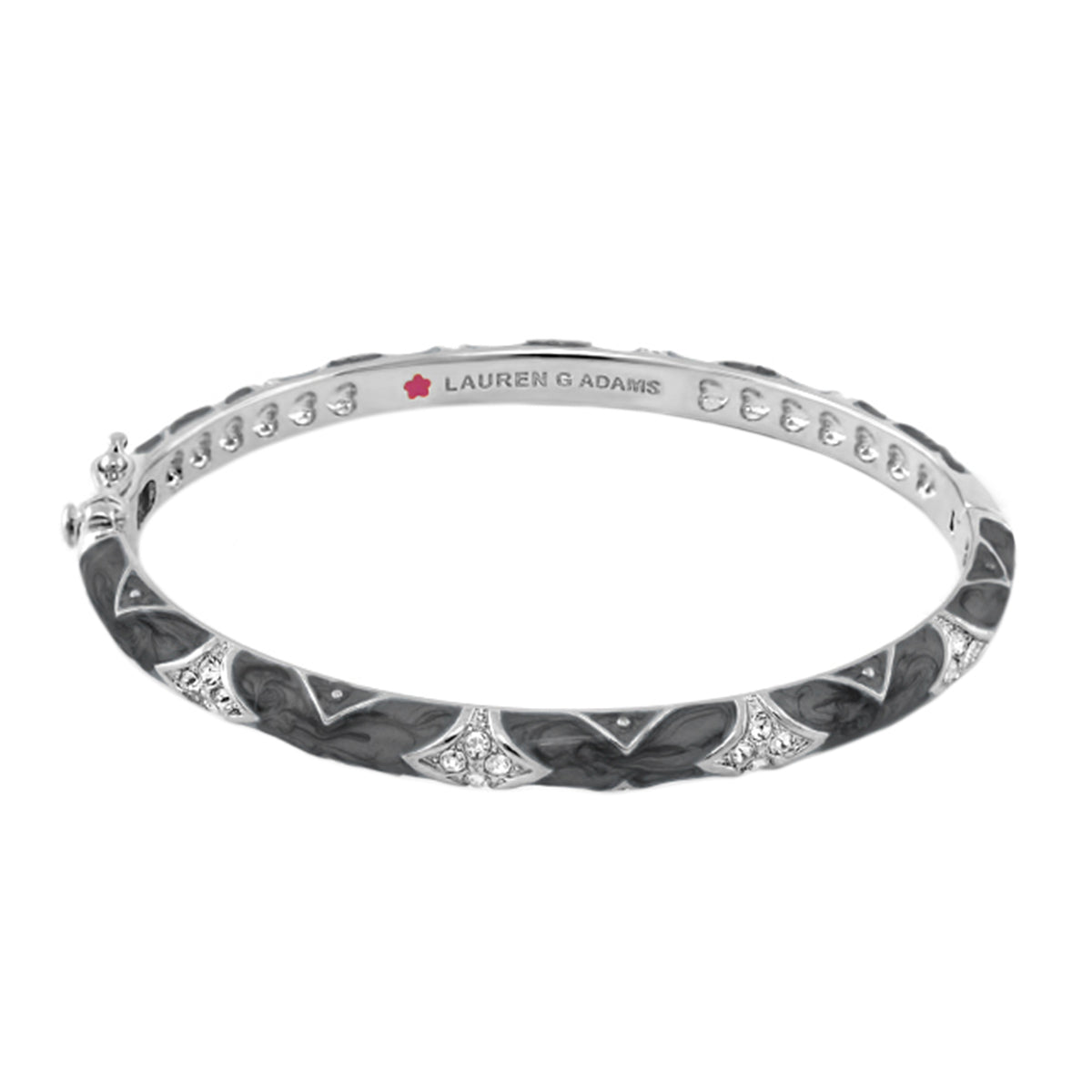 Stackable Fiesta Bangle — Quilted Pavé