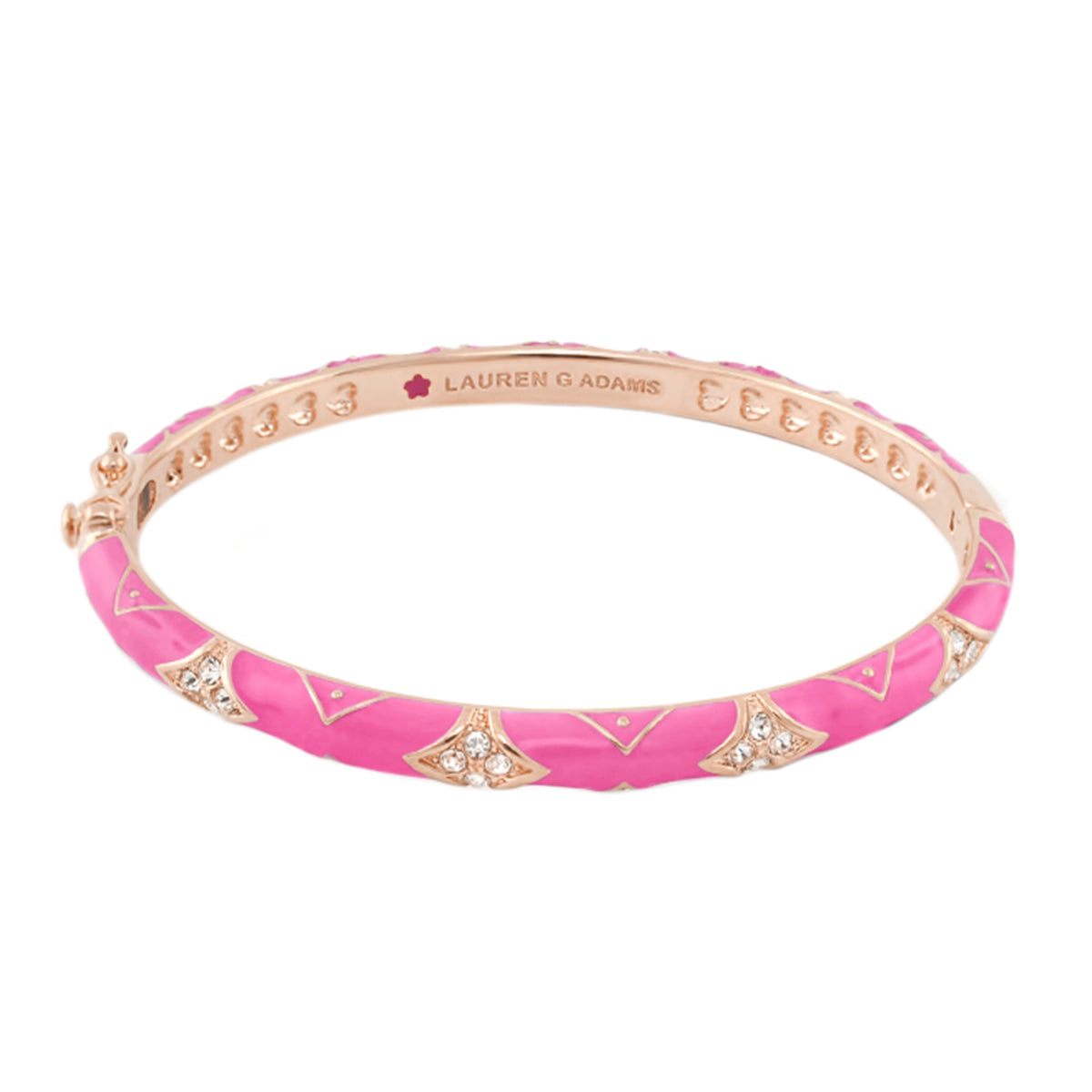 Stackable Fiesta Bangle — Quilted Pavé