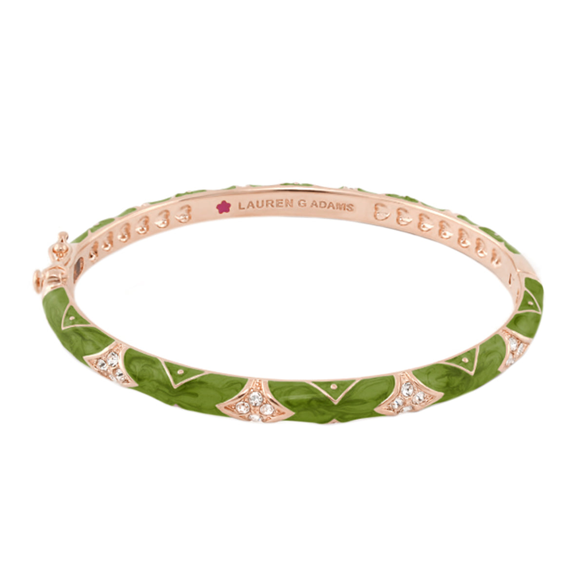 Stackable Fiesta Bangle — Quilted Pavé