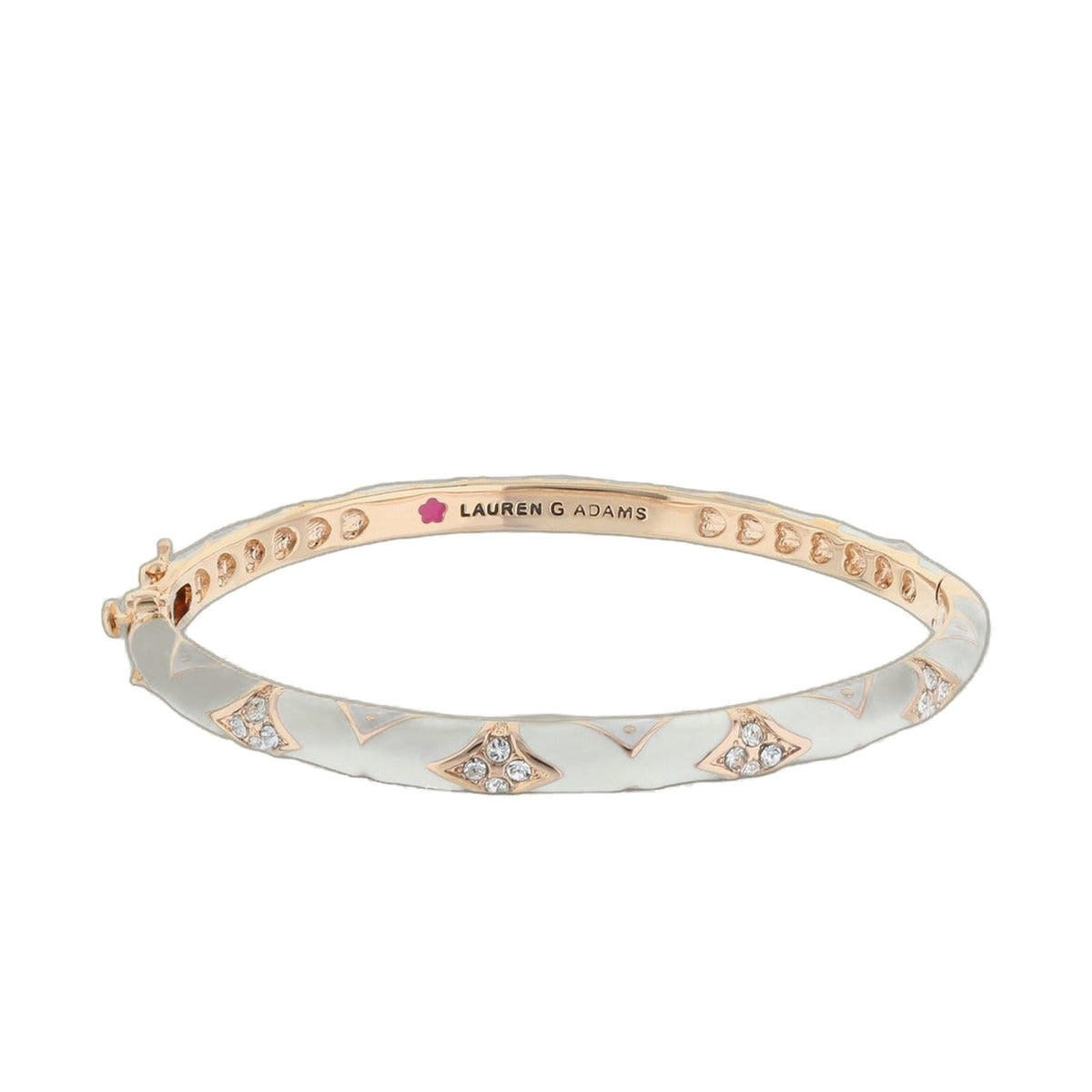 Stackable Fiesta Bangle — Quilted Pavé