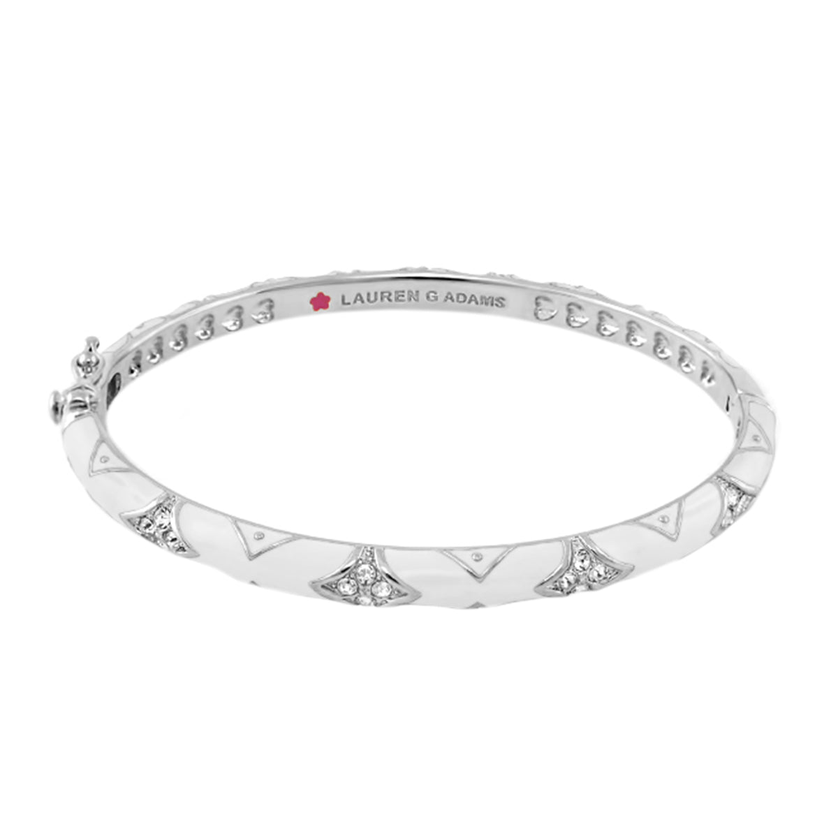 Stackable Fiesta Bangle — Quilted Pavé