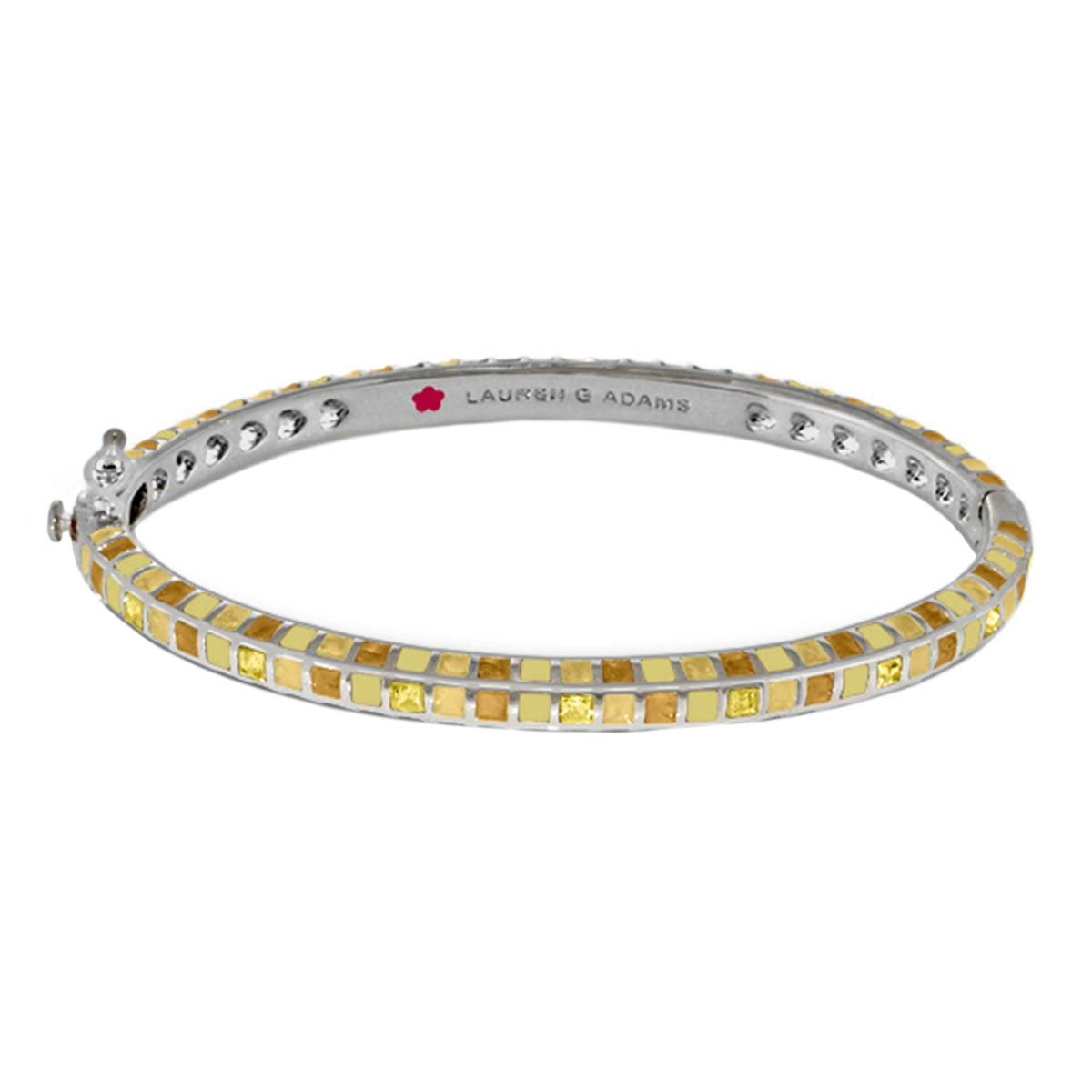 Stackable Fiesta Bangle — Mosaic Inlay