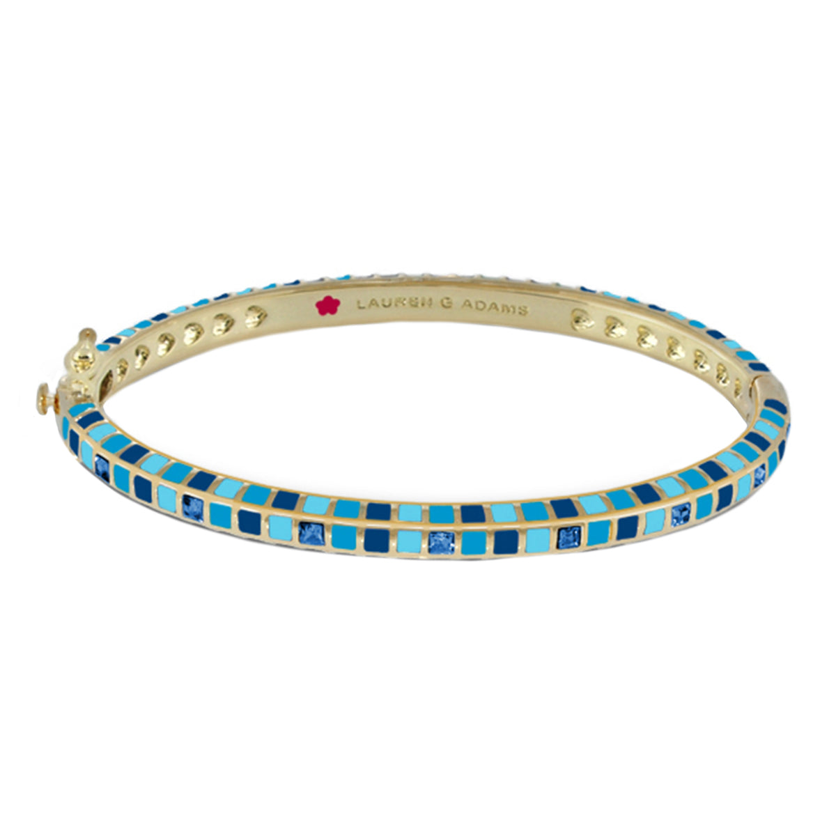 Stackable Fiesta Bangle — Mosaic Inlay
