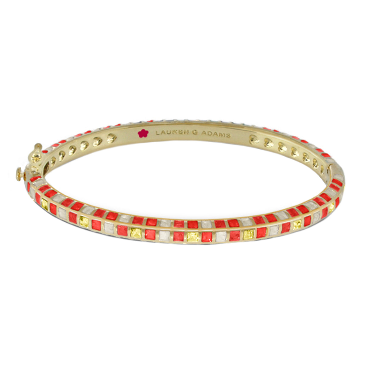 Stackable Fiesta Bangle — Mosaic Inlay