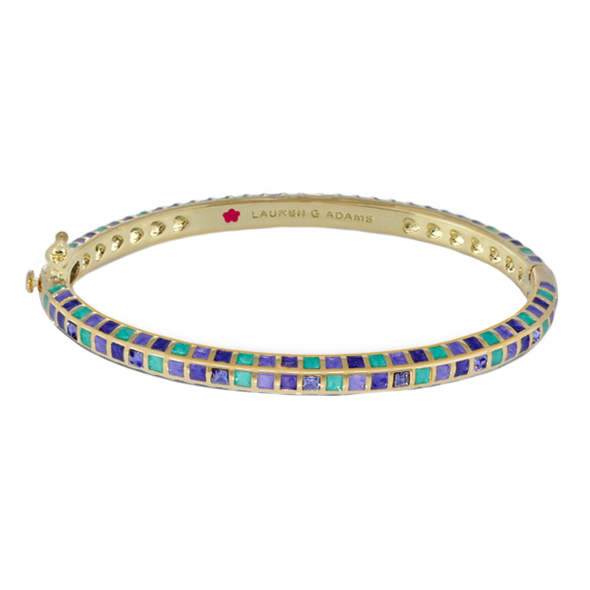 Stackable Fiesta Bangle — Mosaic Inlay