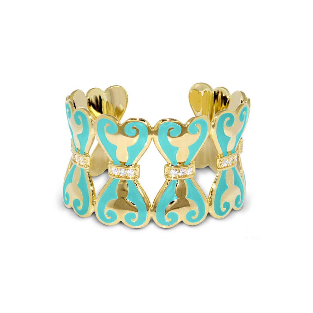 Bows and Hearts Bangle