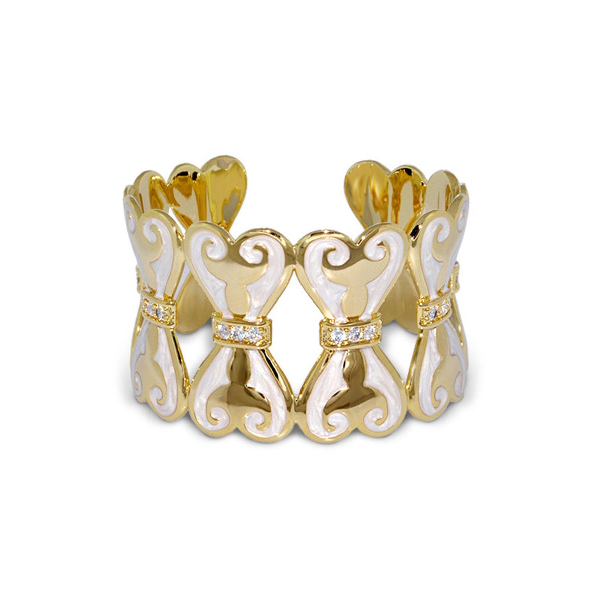 Bows and Hearts Bangle