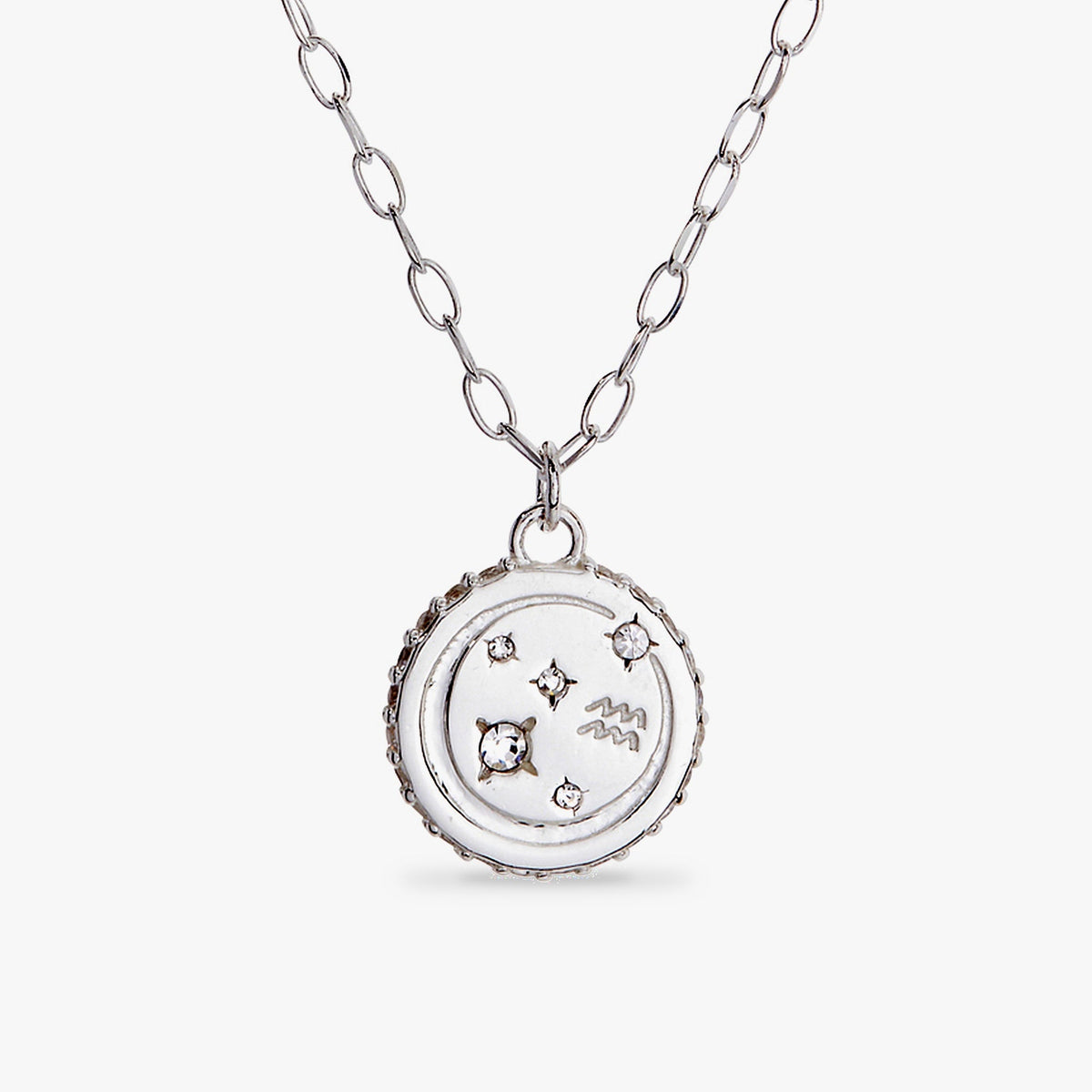 Aquarius Zodiac Precious Necklace
