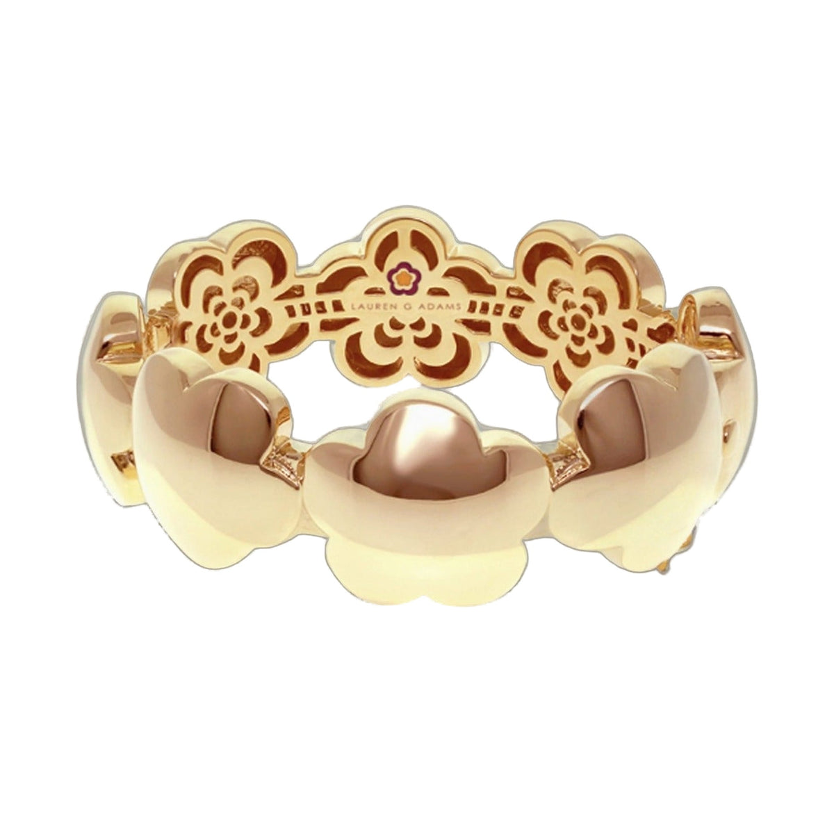 Shiny Daisy Bangle — Polished Blossom Band