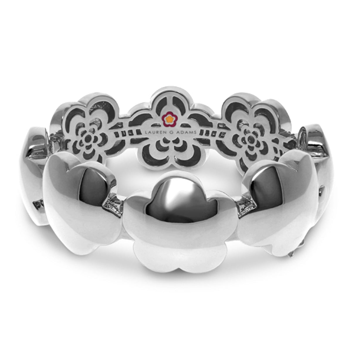 Shiny Daisy Bangle — Polished Blossom Band