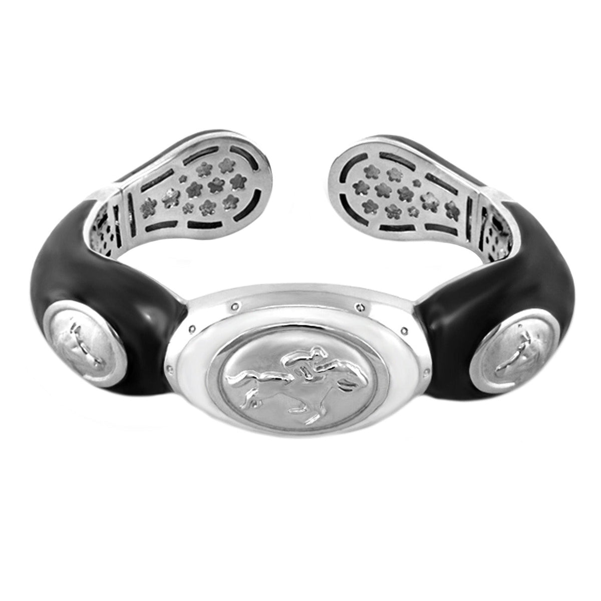 Equestrian Bangle — Jockey Medallion