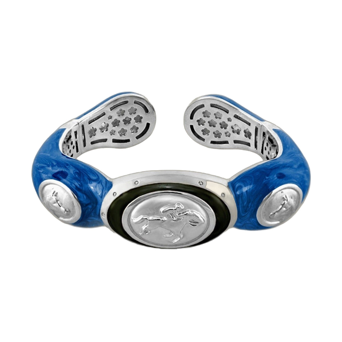 Equestrian Bangle — Jockey Medallion