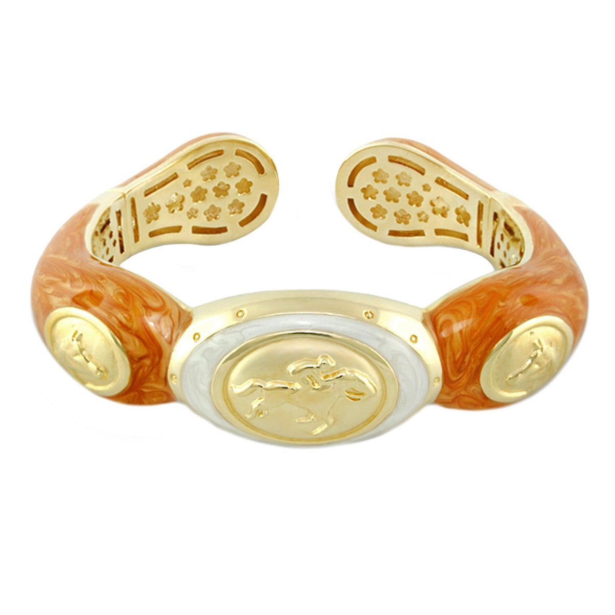 Equestrian Bangle — Jockey Medallion