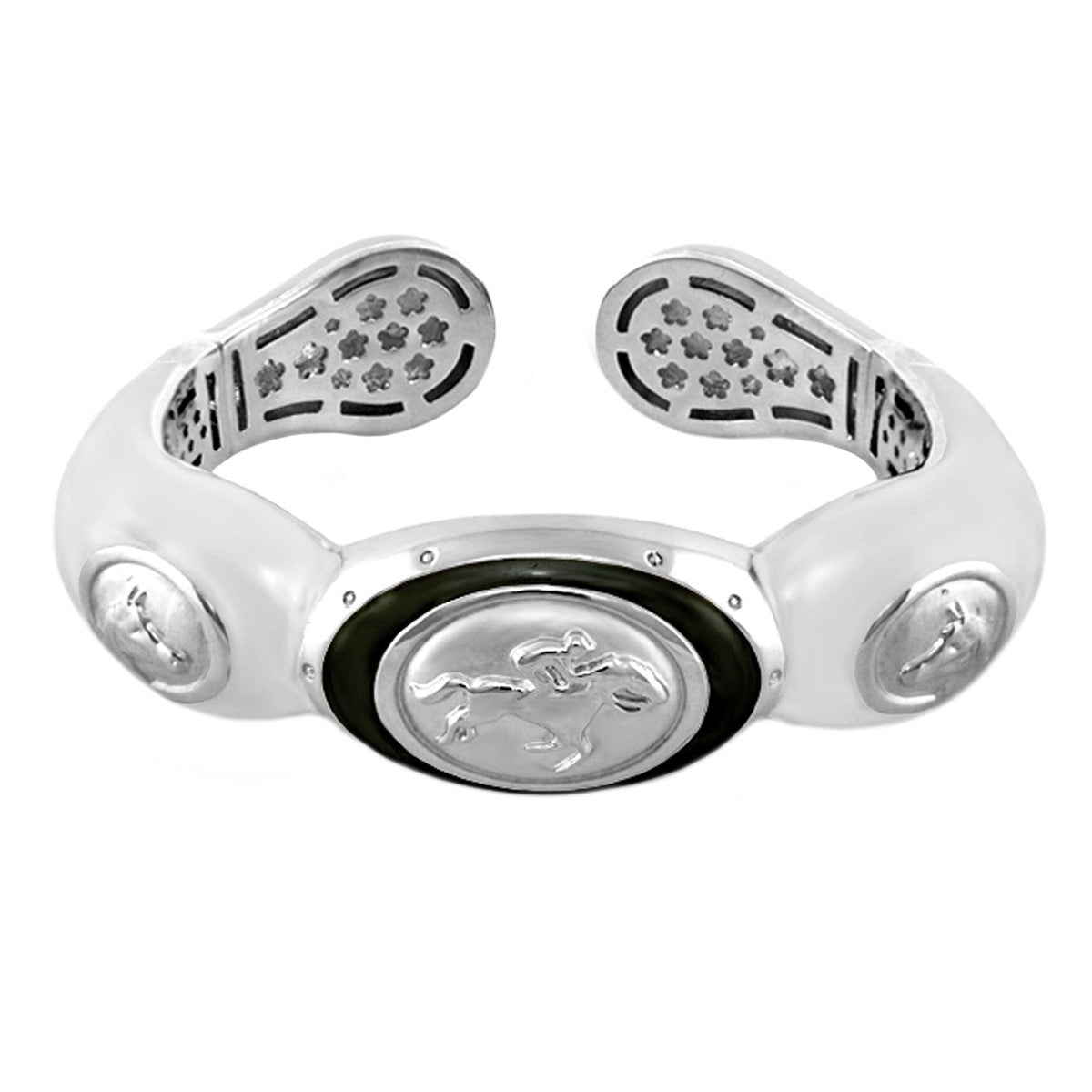 Equestrian Bangle — Jockey Medallion