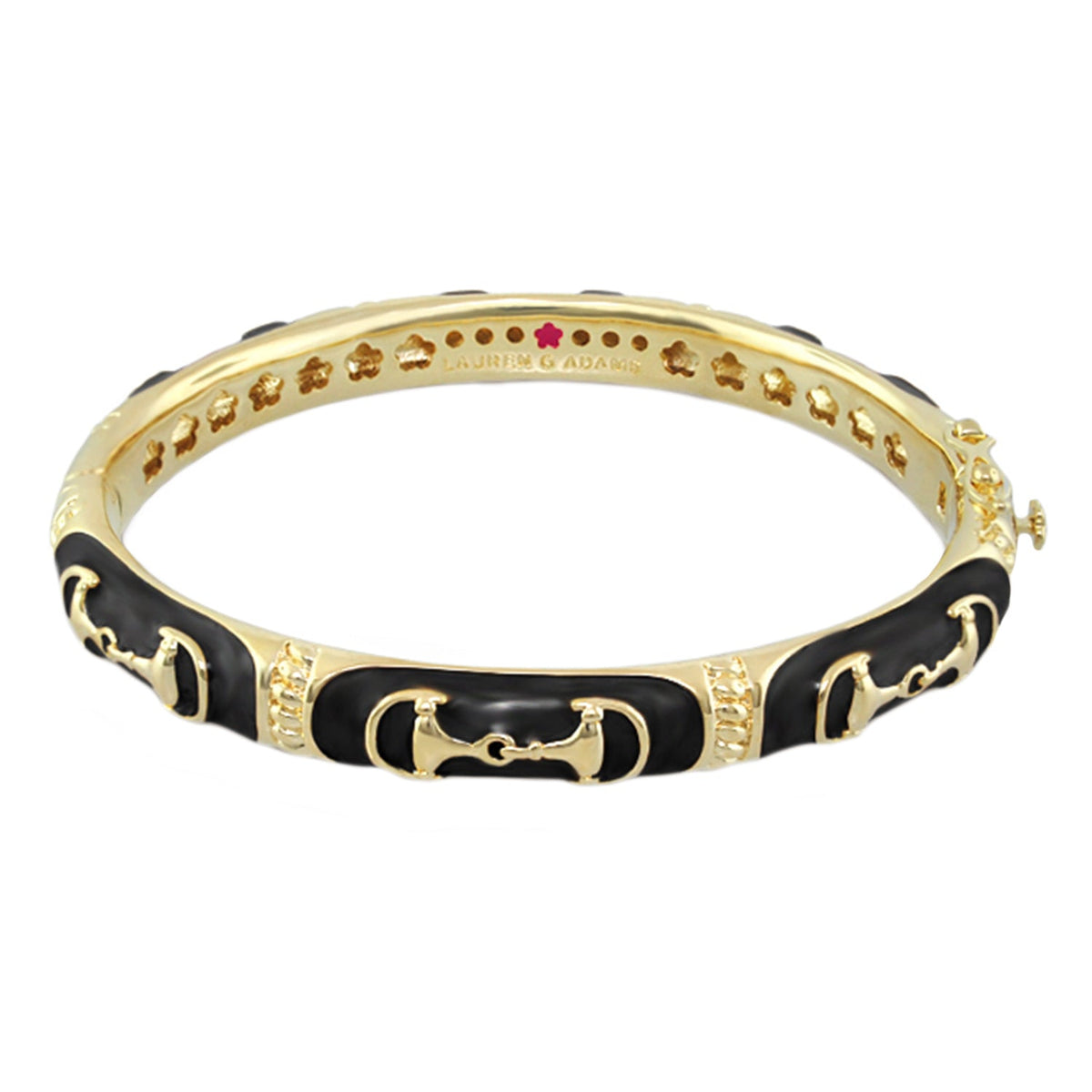 Equestrian Bangle — Black Snaffle