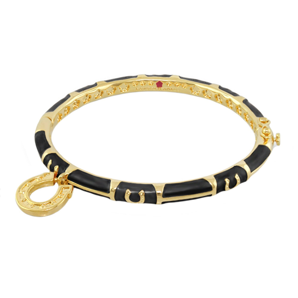 Equestrian Horseshoe Bangle — Charm Dangle