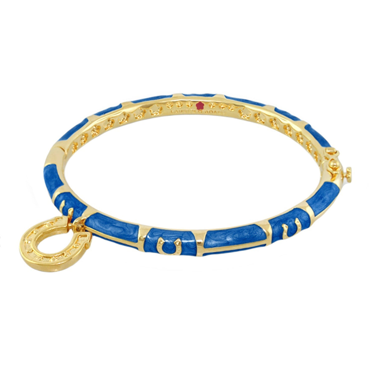 Equestrian Horseshoe Bangle — Charm Dangle
