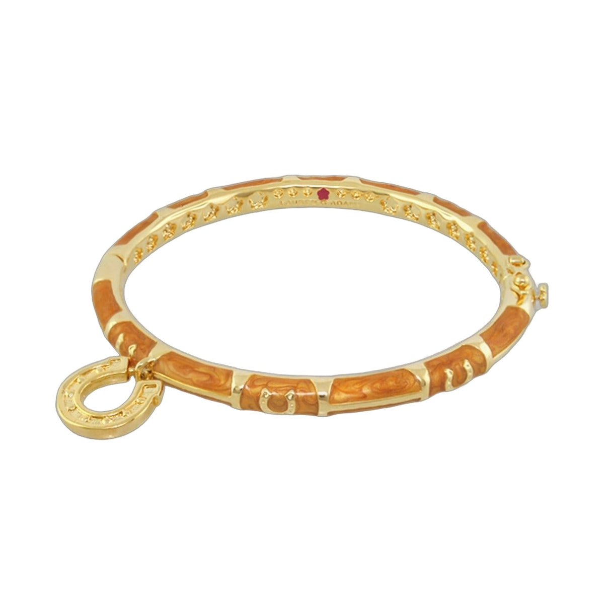 Equestrian Horseshoe Bangle — Charm Dangle