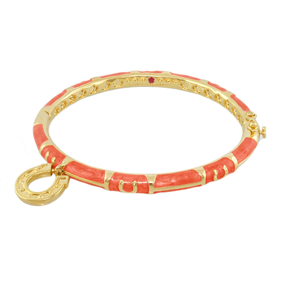 Equestrian Horseshoe Bangle — Charm Dangle