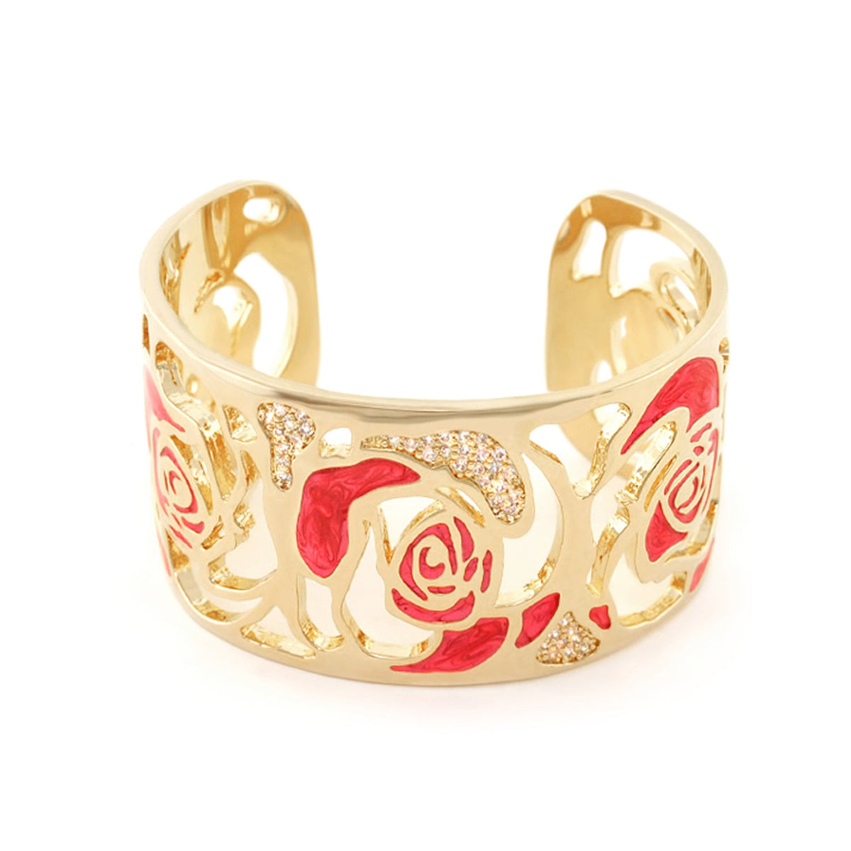 Rose Petal Cuff Bangle
