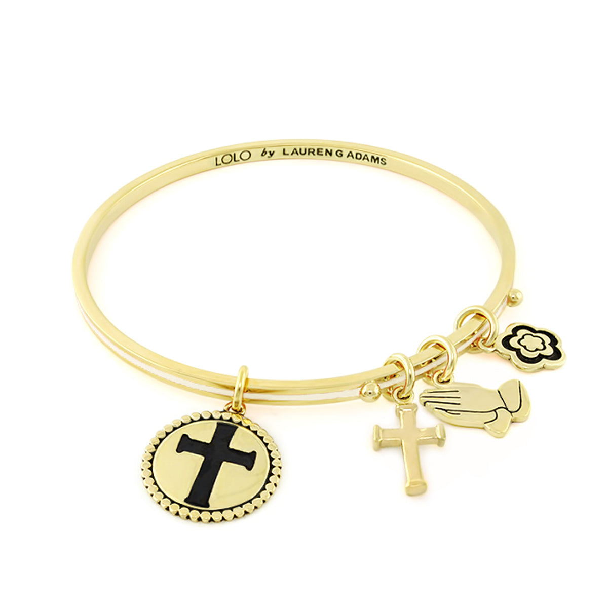 Lolo Cross Non Adjustable Bangle.