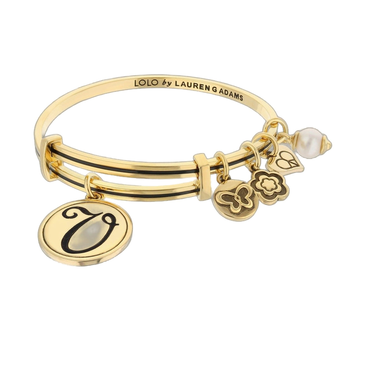 Initial V Bangle