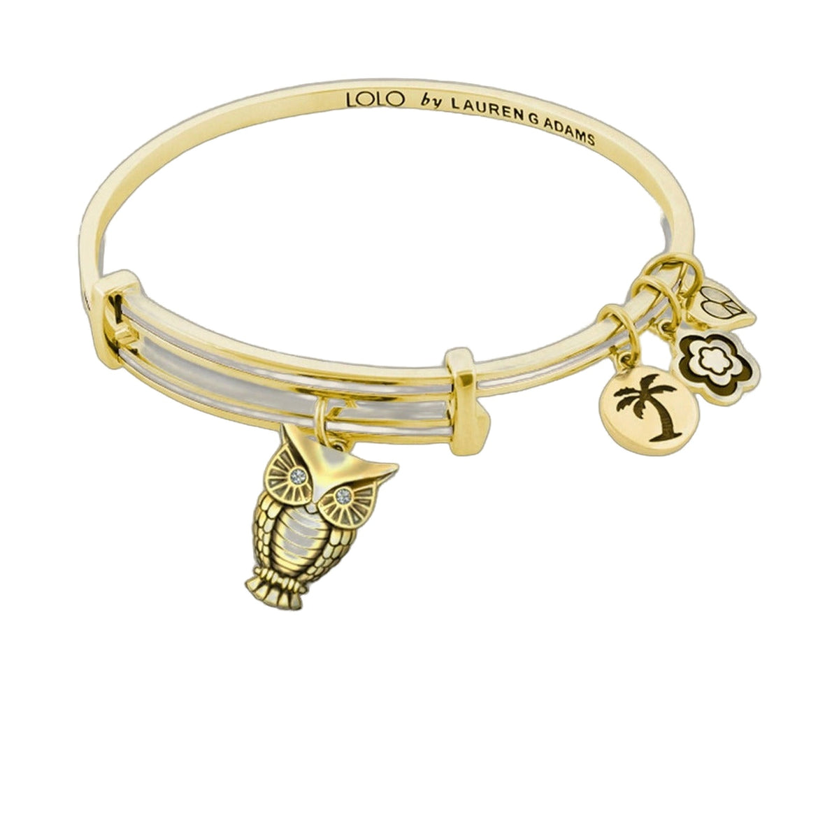Lolo Owl Charm Bangle
