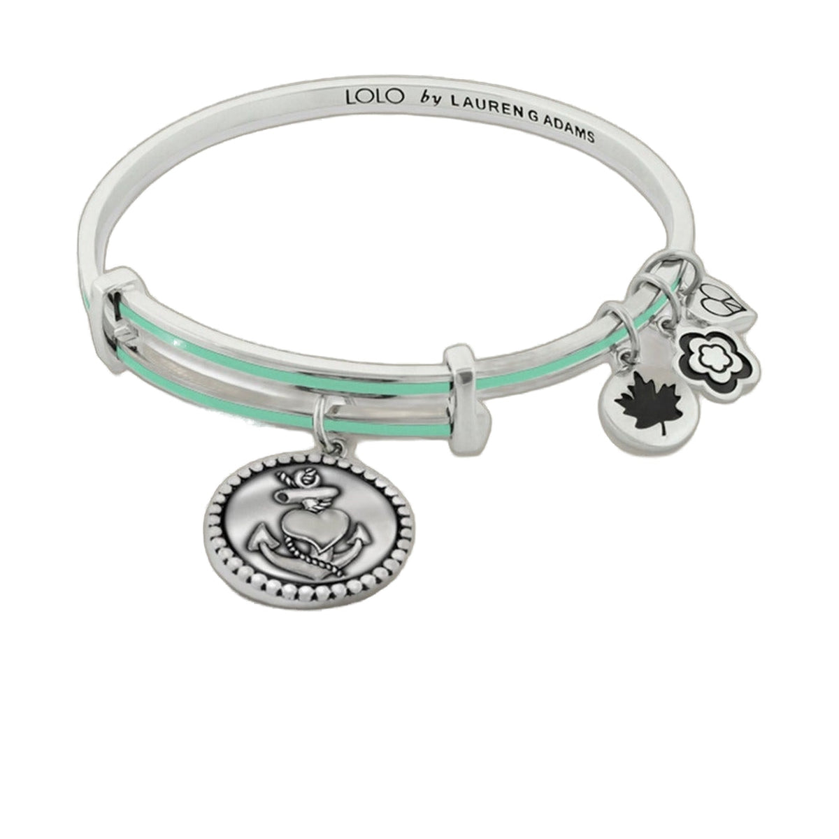 Lolo Anchor Heart Bangle.