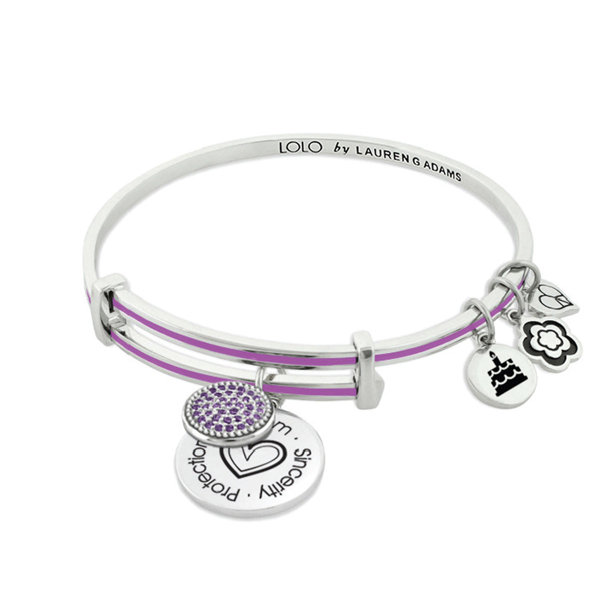 January Birthstone Color Bangle