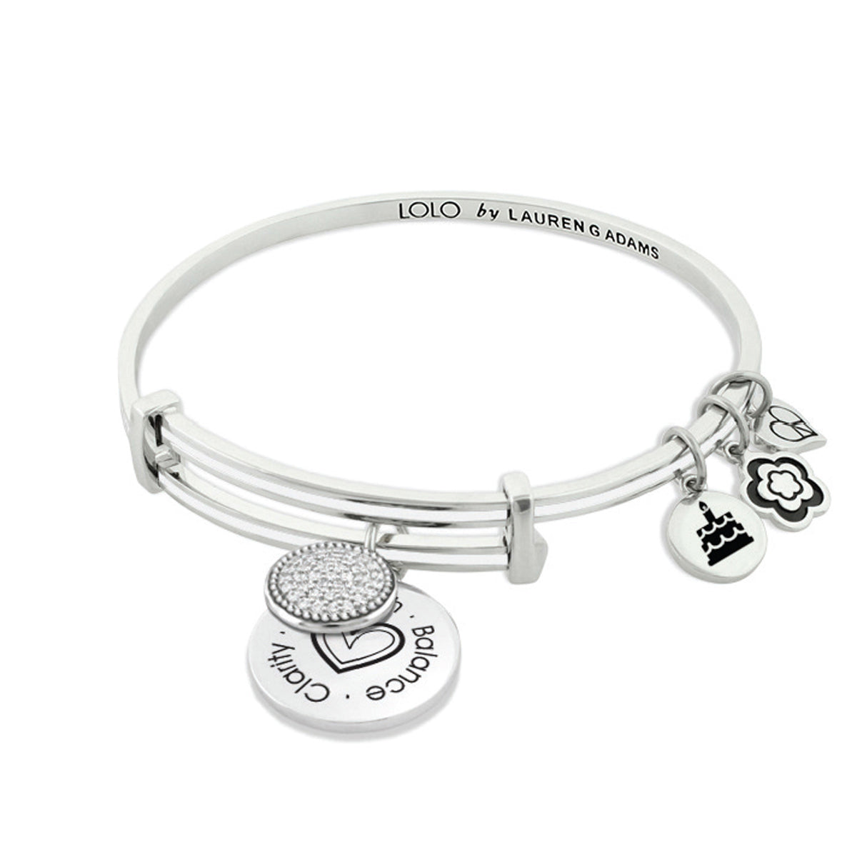 January Birthstone Color Bangle