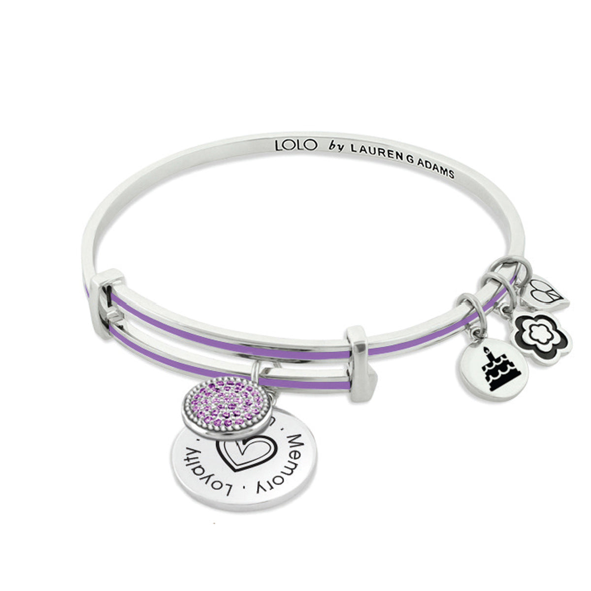 January Birthstone Color Bangle