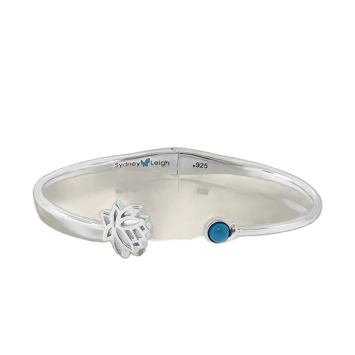 Sydney Leigh Lotus Flower Bangle — Cabochon Cuff