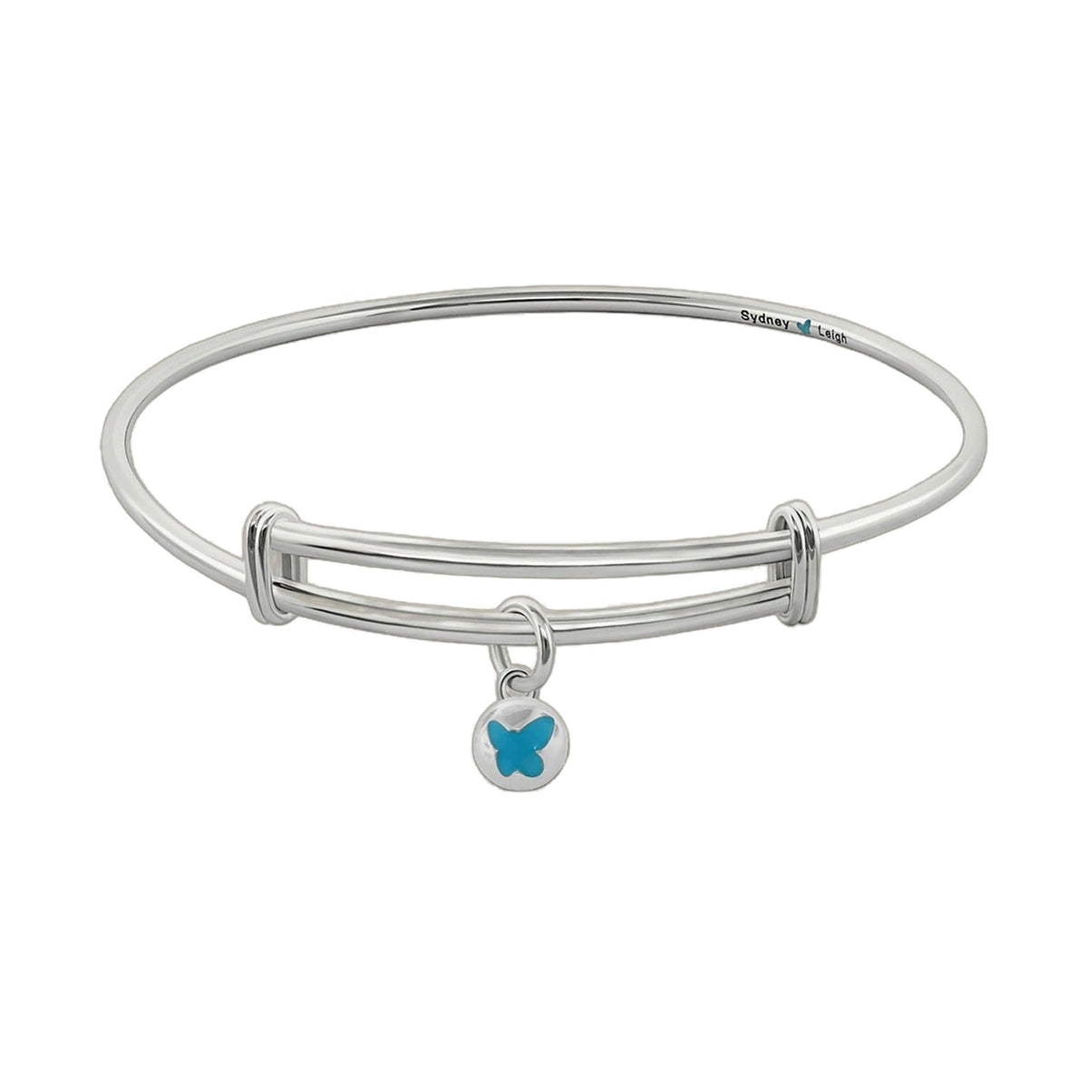Sydney Leigh Butterfly Bangle — Medallion Charm Slider