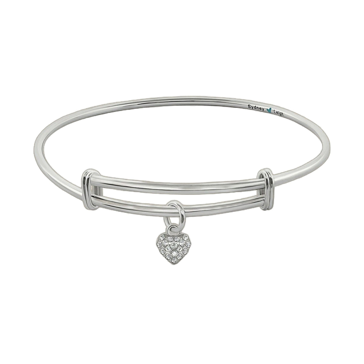 Sydney Leigh Pave Heart Bangle