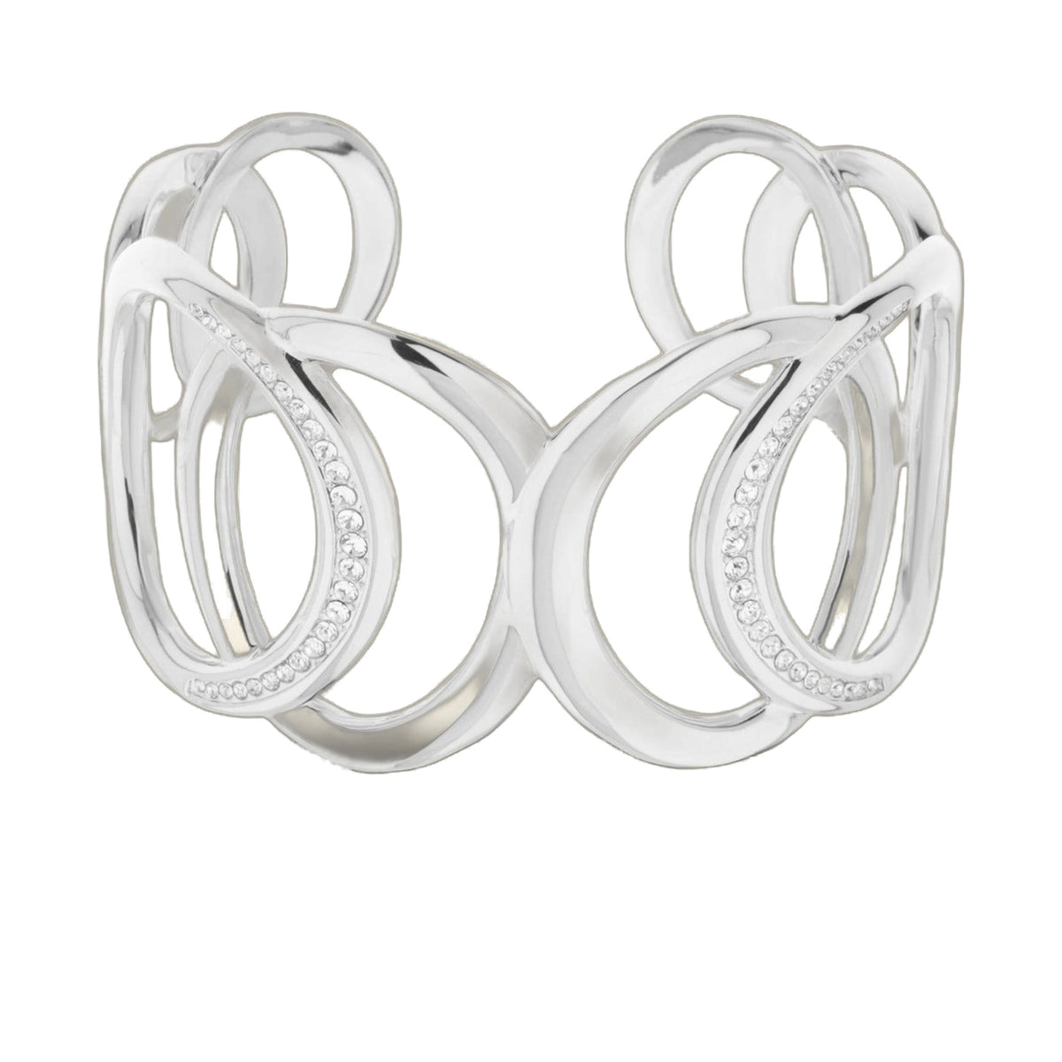 Vogue Fire Rhodium Bangle