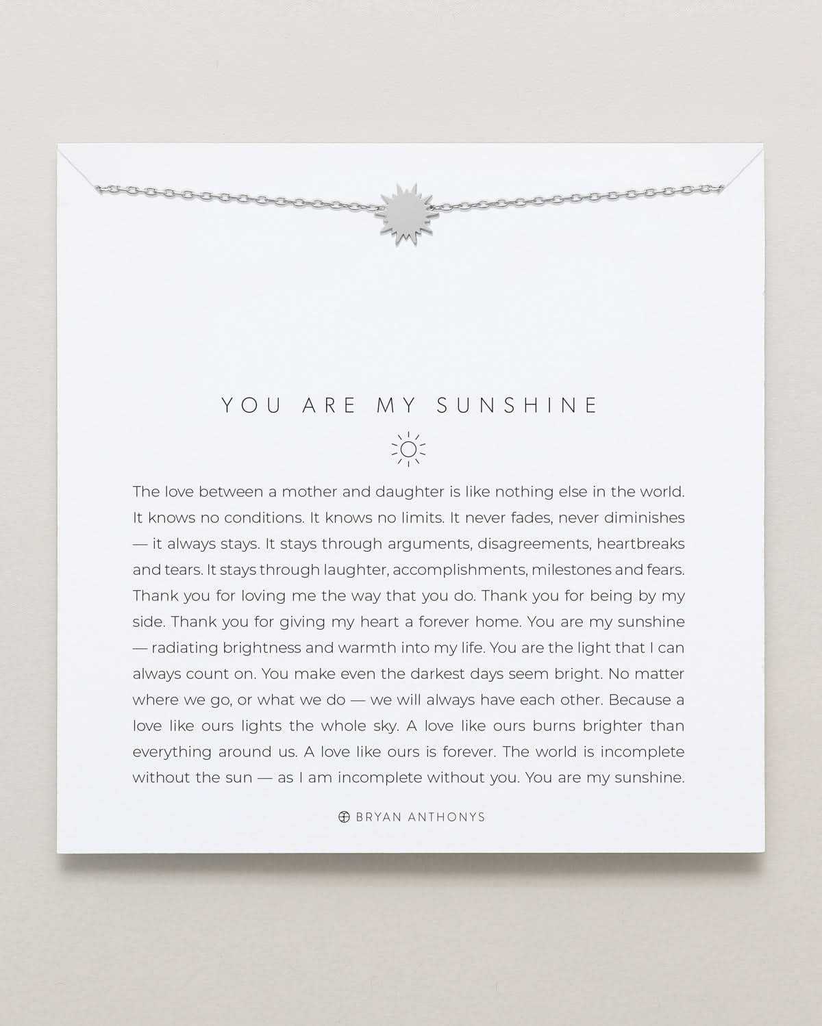 You Are My Sunshine Icon Necklace