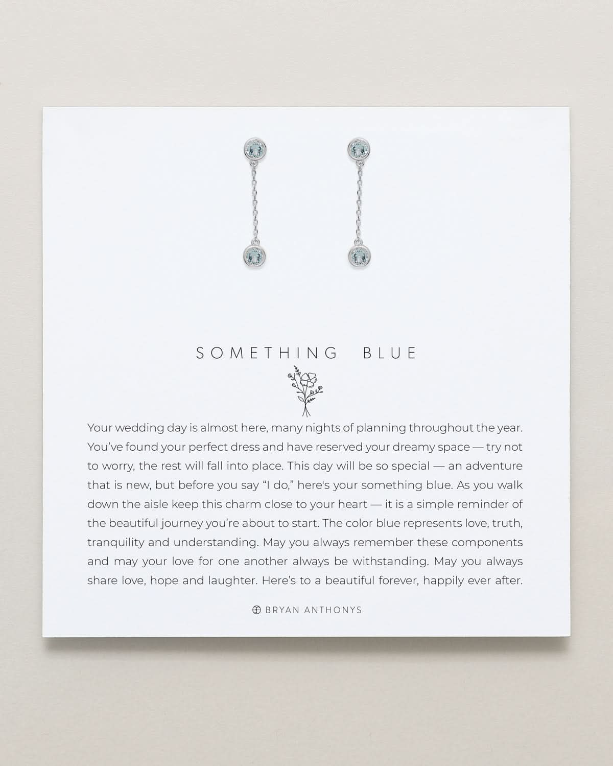 Something Blue Drop Earrings